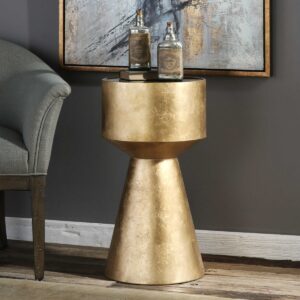 Uttermost Veira Gold Accent Table 24807 oakville
