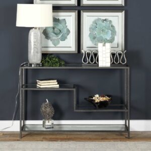 Uttermost Leo Industrial Console Table 24810 guelph