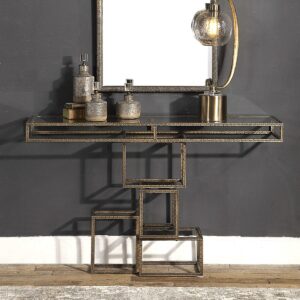 Uttermost Ruslan Bronze Console Table 24851 montreal
