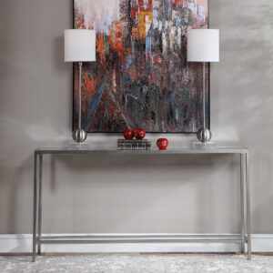 Uttermost Hayley Silver Console Table 24913 brampton