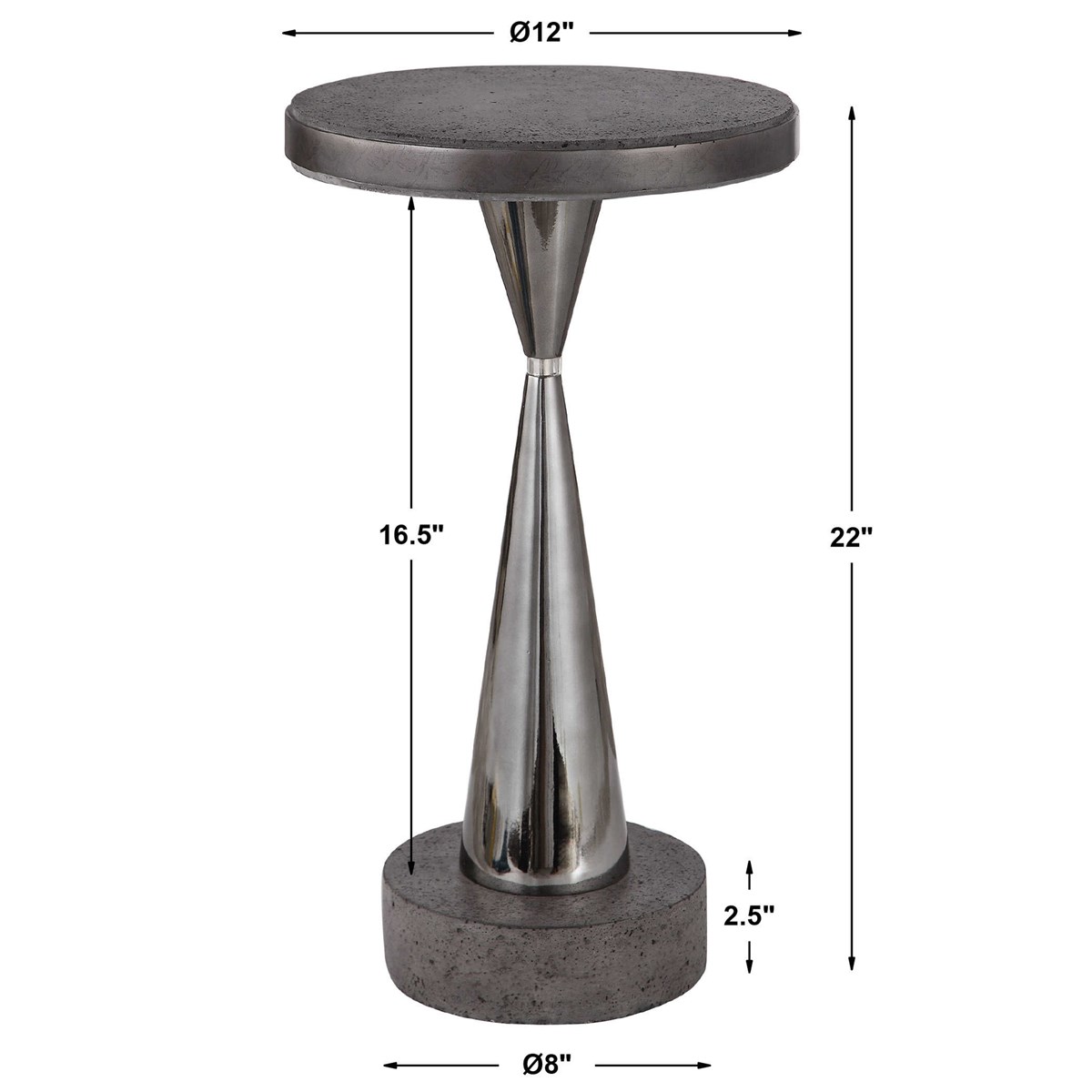 Uttermost Simons Concrete Accent Table 24924 halifax