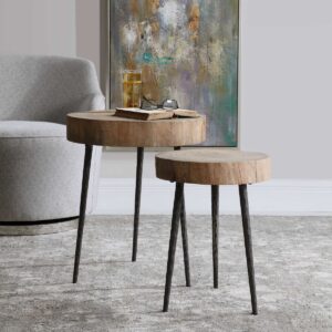 Uttermost Samba Wood Nesting Tables S/2 24955 burlington