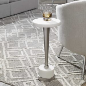 Uttermost Masika White Drink Table 24956 montreal
