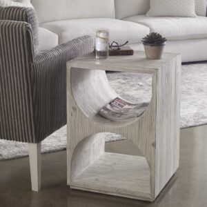 Uttermost Hans White Side Table 24969 winnipeg