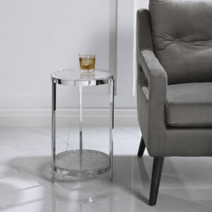 Uttermost Clarence Textured Glass Accent Table 24973 halifax