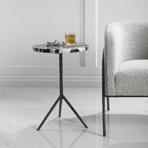 Uttermost Fine Line Round Accent Table 24980 fredericton