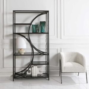 Uttermost Hinton Black Iron Etagere 24986 mississauga