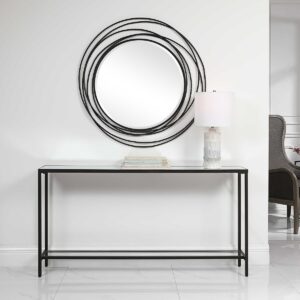 Uttermost Hayley Black Console Table 24997 halifax
