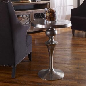Uttermost Noland Aluminum Accent Table 25036 laval
