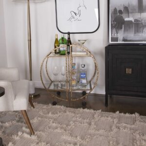 Uttermost Zelina Gold Bar Cart 25065 toronto