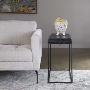 Uttermost Telone Modern Black Side Table 25106 winnipeg