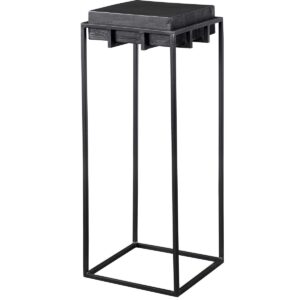 Uttermost Telone Black Small Pedestal 25108 edmonton