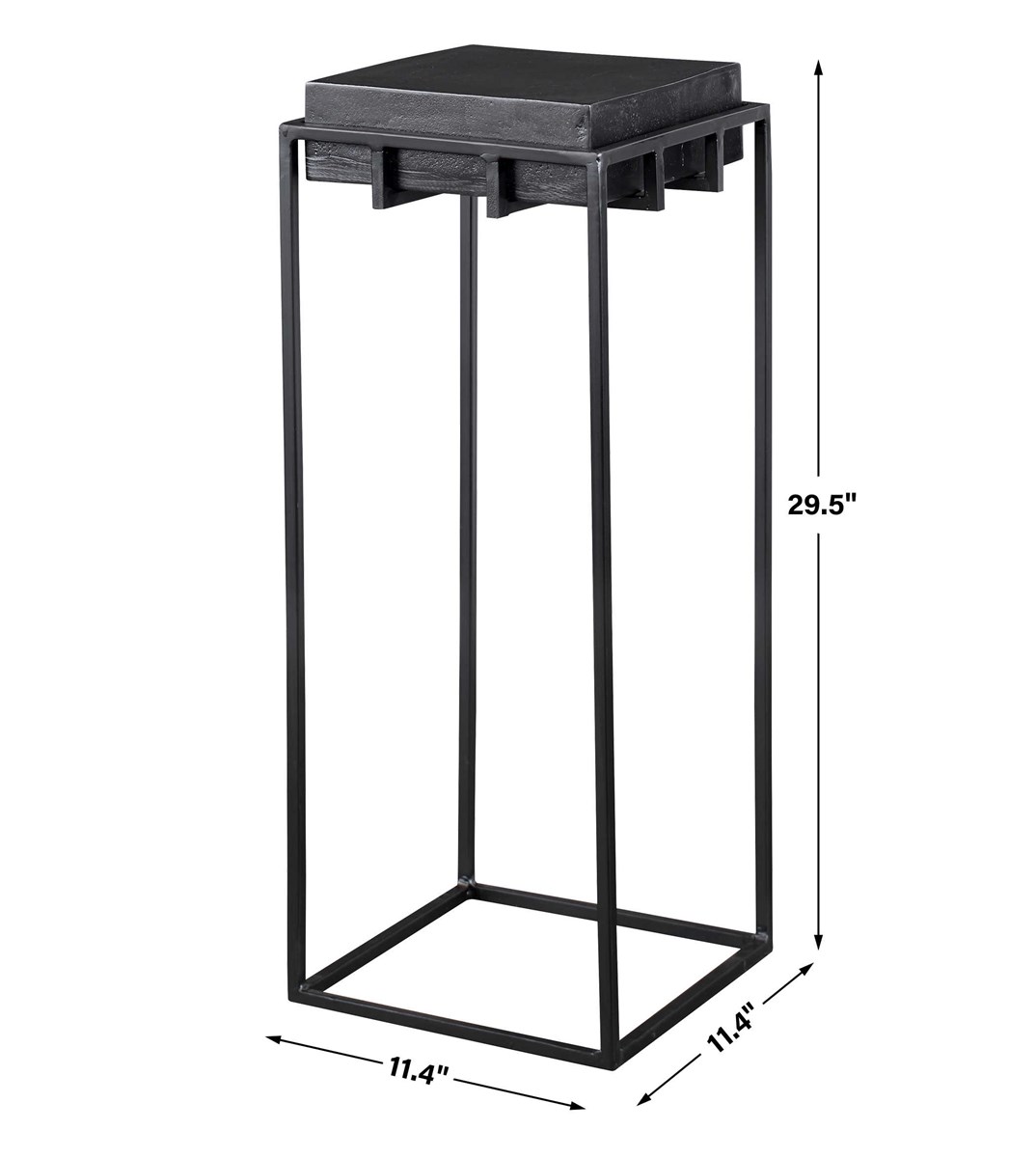 Uttermost Telone Black Small Pedestal 25108 edmonton