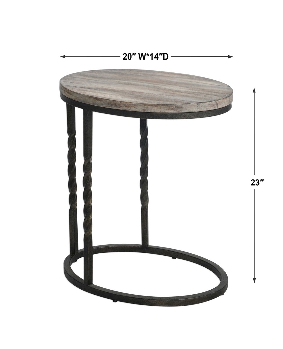 Uttermost Tauret Cantilever Accent Table 25320 vancouver