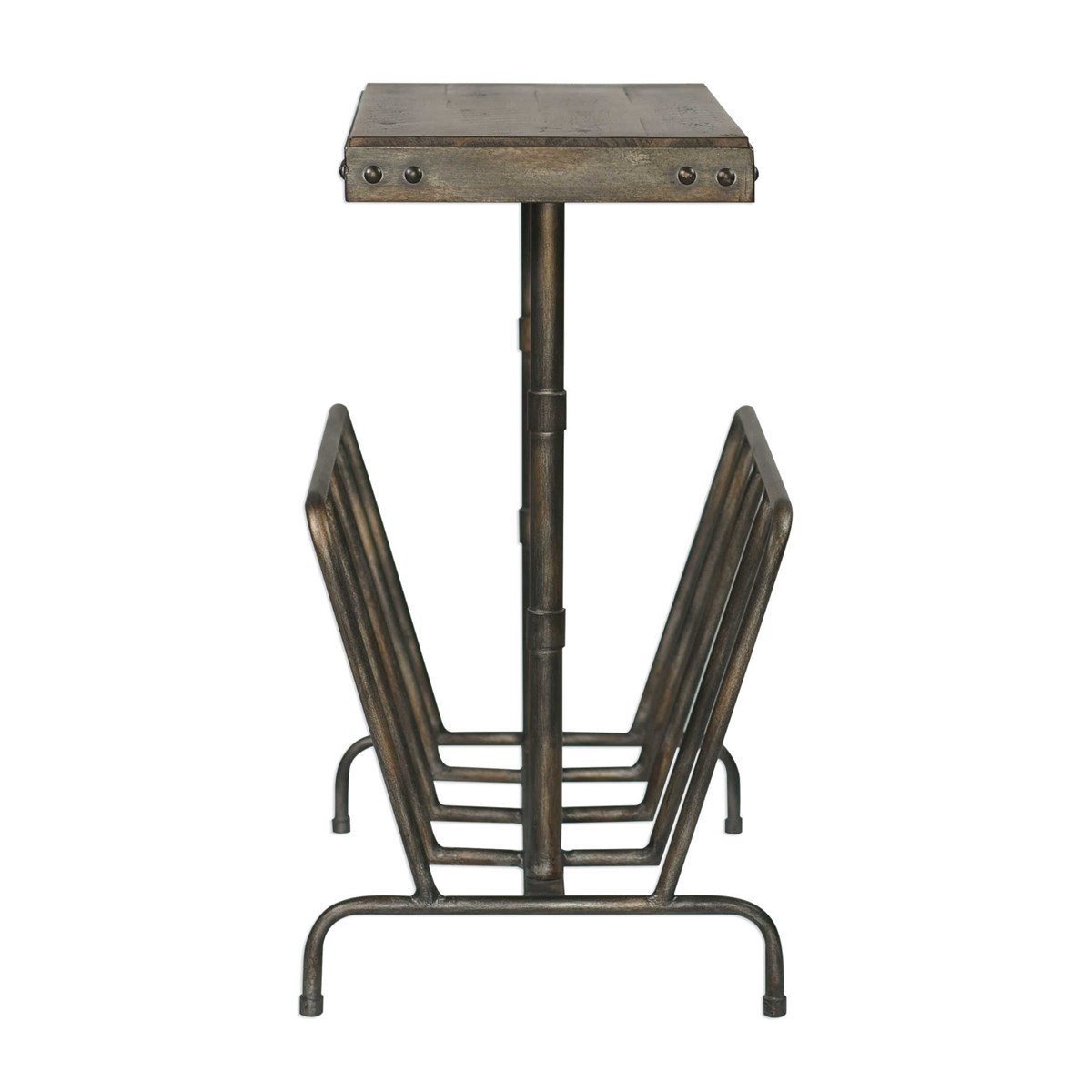 Uttermost Sonora Industrial Magazine Accent Table 25326 vancouver