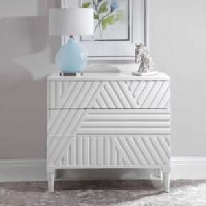 Uttermost Colby White Drawer Chest 25382 vancouver
