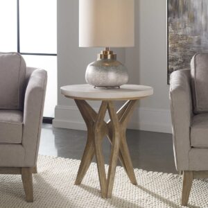 Uttermost Marnie Limestone Side Table 25437 calgary