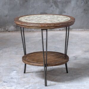 Uttermost Saskia Round Side Table 25446 halifax