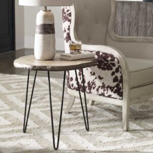 Uttermost Runay Wood Slab Side Table 25468 calgary