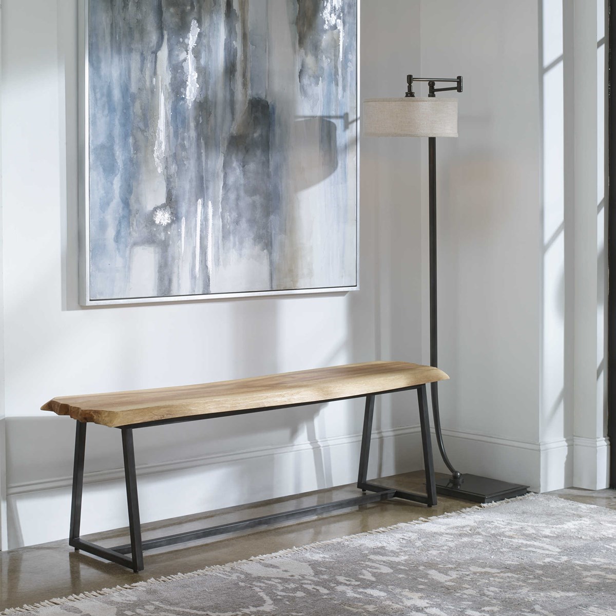 Uttermost Laurel Wooden Bench 25487 toronto