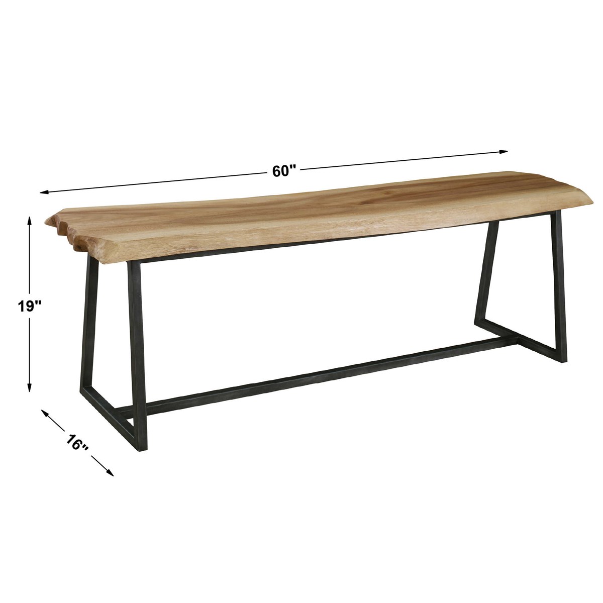 Uttermost Laurel Wooden Bench 25487 toronto