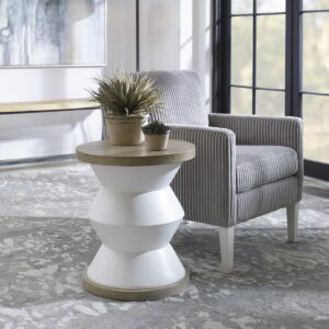 Uttermost Spool Geometric Side Table 25488 guelph