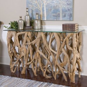 Uttermost Teak Wood Console 25593 ottawa