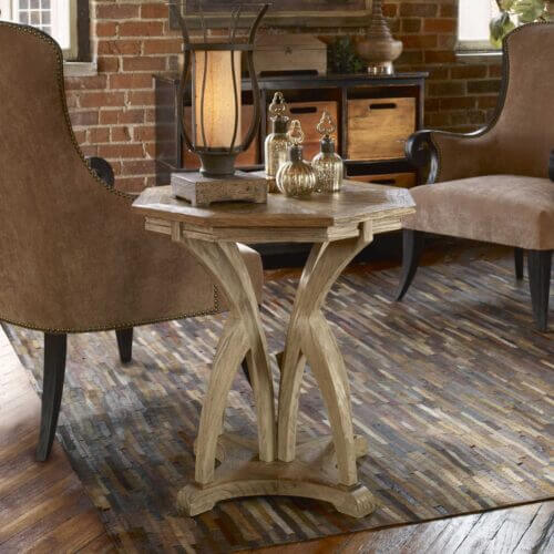 Uttermost Ranen Aged White Side Table 25623 qucbec city