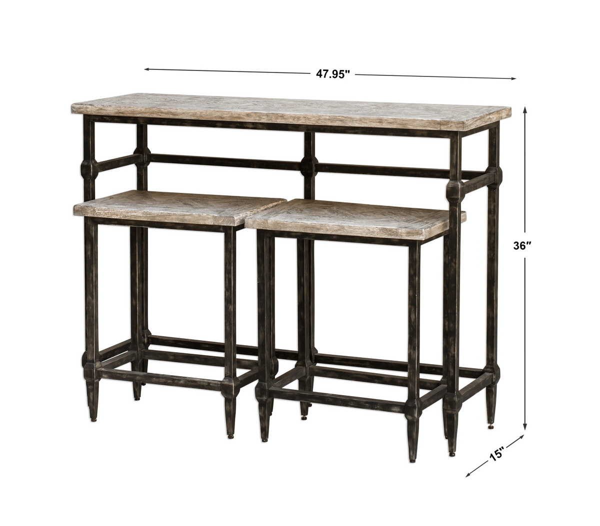 Uttermost Tameron Bistro Set S/3 25728 burlington