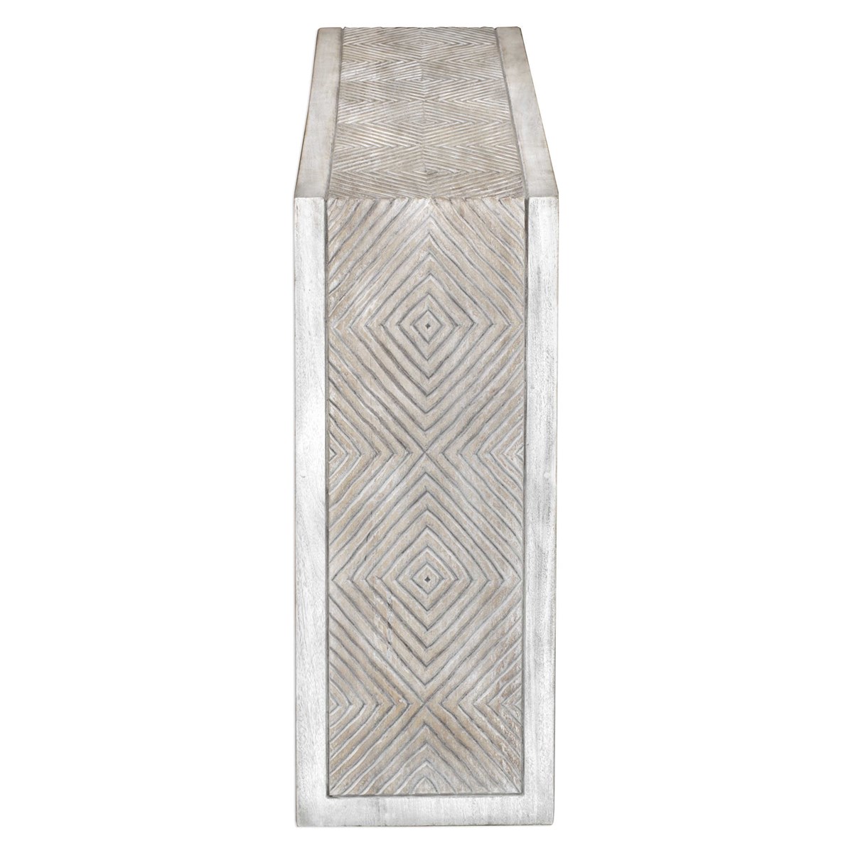 Uttermost Genara Bone White Carved Console Table 25839 winnipeg