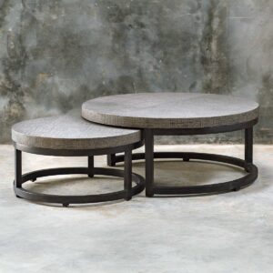 Uttermost Aiyara Gray Nesting Tables S/2 25882 ottawa