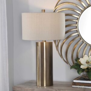 Uttermost Taria Brushed Brass Table Lamp 26384-1 brampton