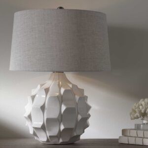 Uttermost Guerina Scalloped White Lamp 27052 fredericton