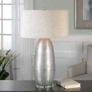 Uttermost Tartaro Industrial Silver Table Lamp 27121-1 halifax