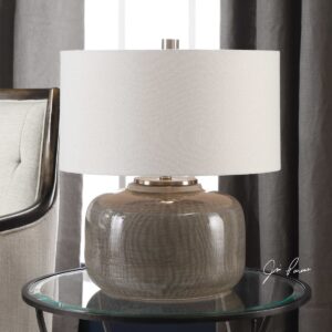Uttermost Dhara Gray Glaze Lamp 27727-1 halifax