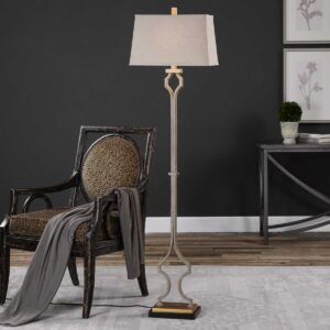 Uttermost Vincent Gold Floor Lamp 28078 caledon