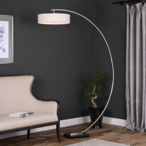 Uttermost Tagus Nickel Arc Floor Lamp 28079-1 guelph