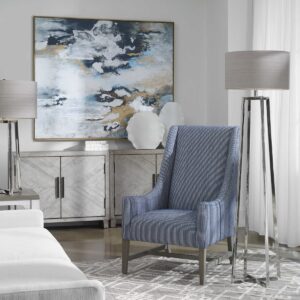 Uttermost Keokee Polished Nickel Floor Lamp 28111 edmonton