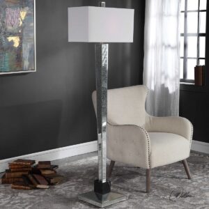 Uttermost McBryde Mirrored Floor Lamp 28184 vancouver