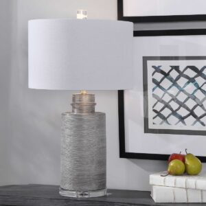 Uttermost Anitra Metallic Silver Table Lamp 28263-1 huntsville