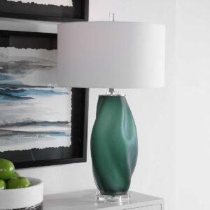 Uttermost Esmeralda Green Glass Table Lamp 28278 vancouver