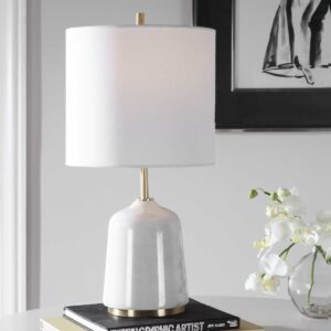 Uttermost Eloise White Marble Table Lamp 28332-1 edmonton