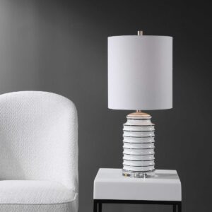 Uttermost Rayas White Table Lamp 28338-1 quebec city