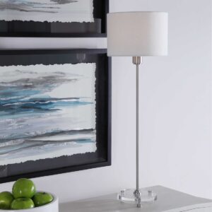 Uttermost Wick Nickel Buffet Lamp 28350-1 collingwood