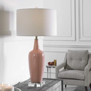 Uttermost Anastasia Light Pink Table Lamp 28369-1 barrie