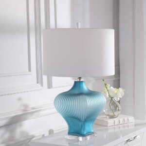 Uttermost Marjorie Frosted Turquoise Table Lamp 28381-1 quebec city