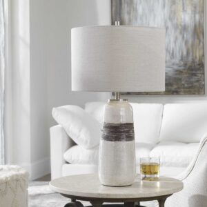 Uttermost Comanche White Crackle Table Lamp 28392-1 fredericton