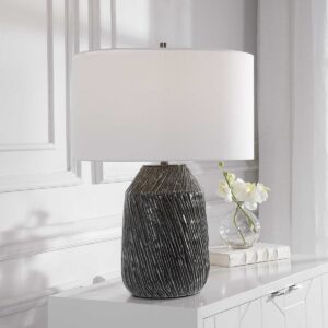 Uttermost Malaya Graphic Black Table Lamp 28397-1 toronto