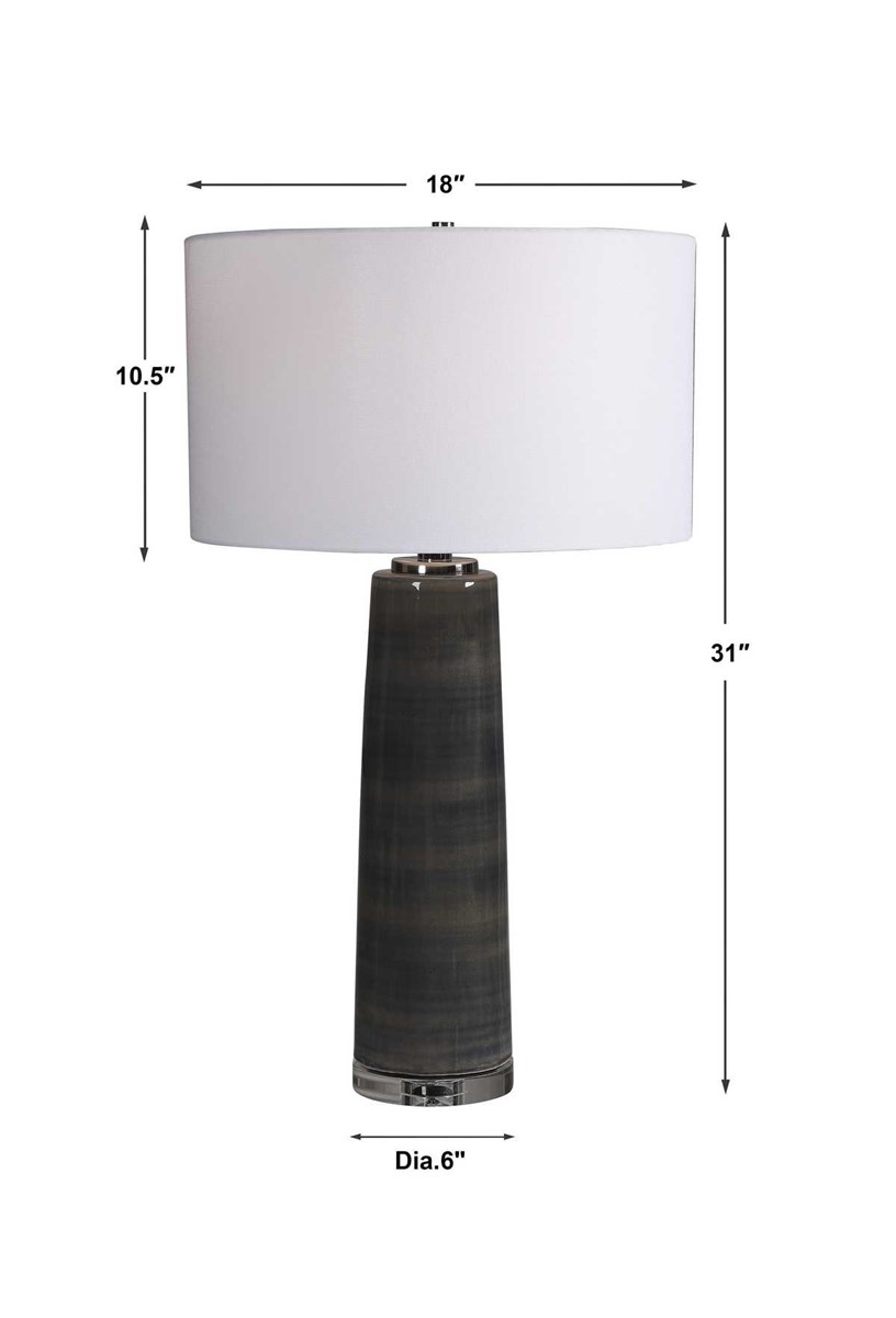 Uttermost Seurat Charcoal Table Lamp 28413 halifax