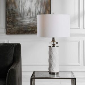 Uttermost Calia White Table Lamp 28428-1 vancouver